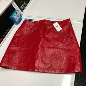 NWT Fashion Nova Cartel Faux Leather Mini Skirt